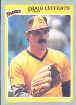 1984 San Diego Padres Mother's Cookies Baseball Card #19-Craig Lefferts