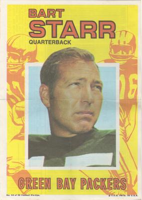 Green Bay Packers Bart Starr Quarterback Football 8x10 to 48x36 Photo 55