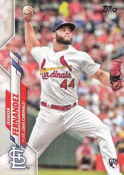 Junior Fernandez baseball card rookie 2018 Topps Bowman Chrome #BP96 (St  Louis Cardinals)