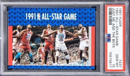 1991 Fleer #237 David Robinson, Magic Johnson, Michael Jordan