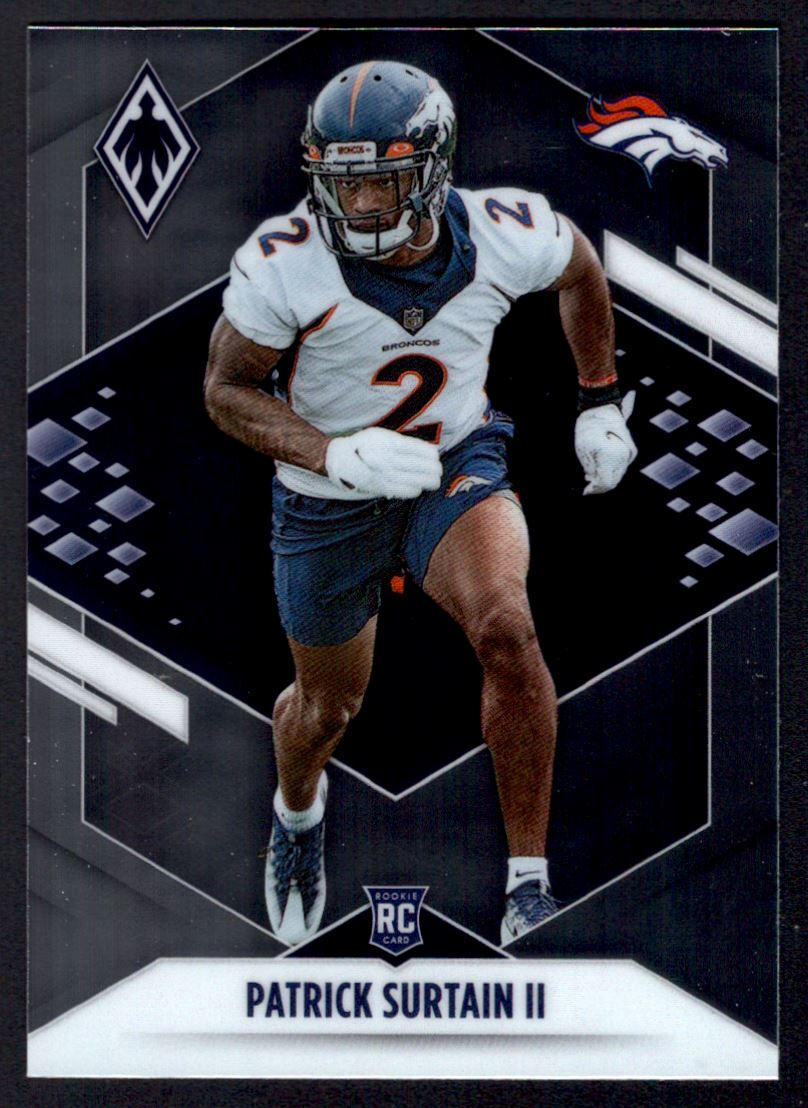 Patrick Surtain II Denver Broncos Fanatics Exclusive Parallel Panini Instant NFL Week 12 Intercepts Two Including Pick 6 Single Rookie Trading Card 