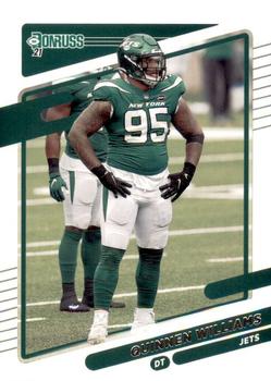 2022 Prizm Checkerboard SSP Quinnen Williams #230 Black & Red SP NY JETS  MINT!!