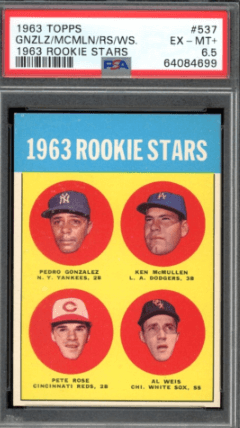1963 Topps #537 Pedro Gonzalez Rookie Card (More commonly known as the Pete Rose Rookie Card