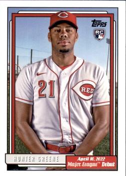 Hunter Greene Cincinnati Reds Autographed 2020 Bowman Draft 1st Edition Blue  Foil #BD-196 Beckett Fanatics Witnessed Authenticated 9/10 Rookie Card