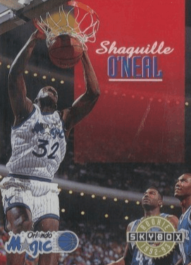 1992 SkyBox #382 Shaquille O'Neal Rookie Card