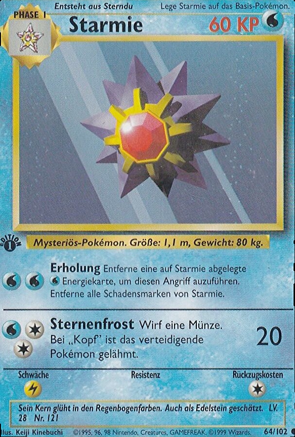 Starmie Trading Cards: Values, Rookies & Hot Deals | Cardbase