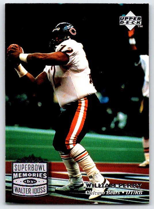 McDonald's William Perry Fridge Super Bowl Yellow Tab 1985 Bears Card  #72