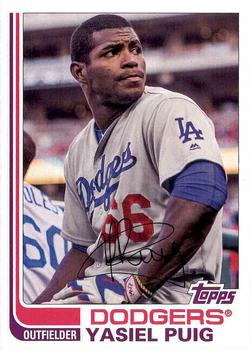C&I Collectibles 68PUIG2C MLB Los Angeles Dodgers Yasiel Puig 6 x 8 Individual Player Card Plaque