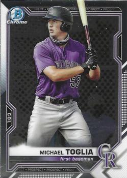 Michael Toglia 2019 Topps 1st Bowman Prospect Chrome Refractor #bdc-64