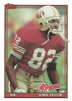 John Taylor Signed 1990 Fleer #14 San Francisco 49ers Trading Card