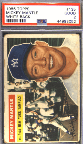 Lot Detail - 1956 Topps #135 Mickey Mantle Signed Card – PSA/DNA MINT 9  Signature!