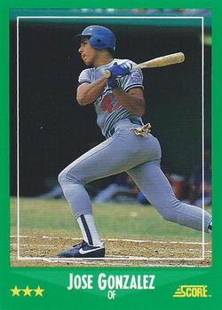 Jose Gonzalez Autographed Signed 1990 Donruss Card #314 Los