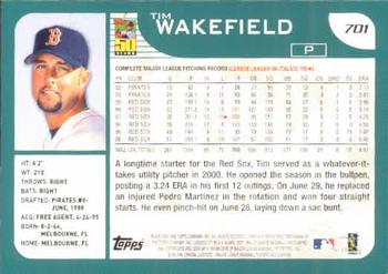 Carte Topps MLB Living Set #572 – Tim Wakefield (Boston Red Sox) – Édition Limitée 2022
