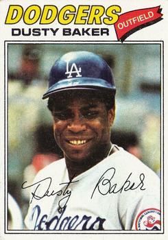 Dusty Baker Athletics Dodgers Braves Autographed 1987 Topps #565
