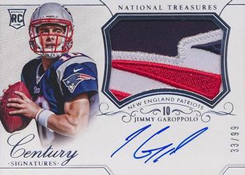 2014 National Treasures NFL Gear Materials Quad /99 Jimmy