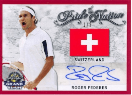 2018 Leaf Grand Slam Roger Federer Pride Nation Red #PNRF1 ½