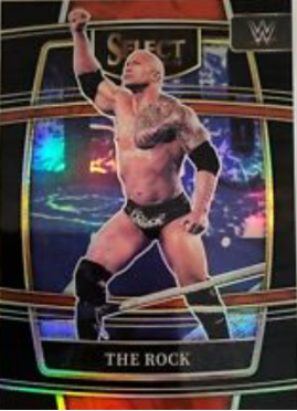 2022 Panini Select WWE Concourse Level Black Prizm The Rock 1/1 #20