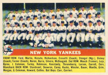 2021 Topps #39 New York Yankees Team Baseball Card