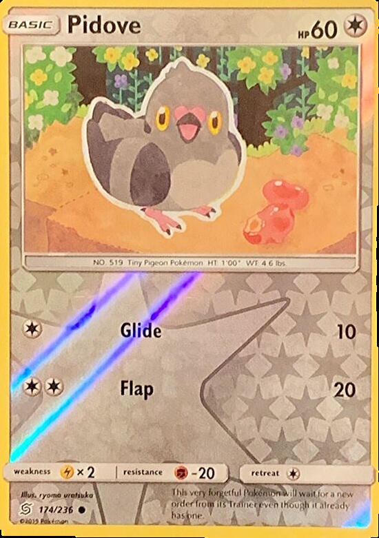 pidove pokemon card Pidove (061/078) [Pokmon GO] Moderately Played