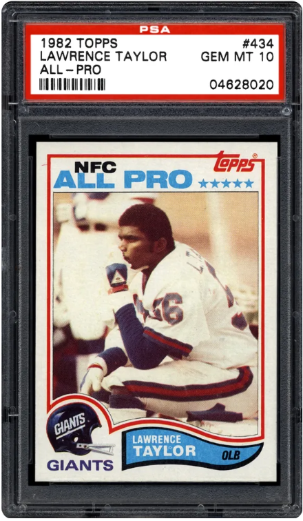 1982 Topps Lawrence Taylor Rookie Card #434