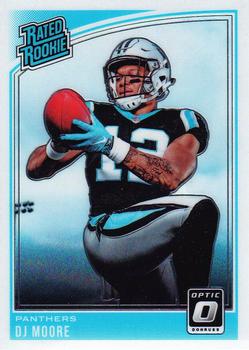 Football NFL 2018 Donruss #316 DJ Moore Rated Rookie RC Panthers