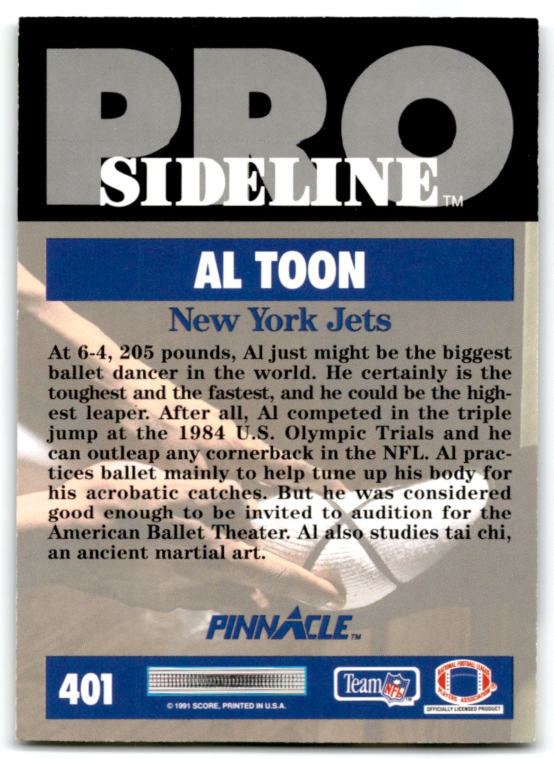 Al Toon Jets 1991 Fleer #154 – DA PHOENIX CARD SHOP