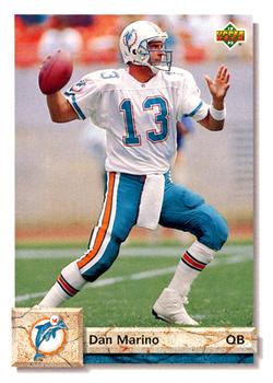 Dan Marino #13 Topps '89 NFL Trading Card Miami Dolphins #5 Record