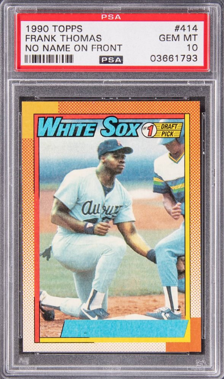 1990 Topps Frank Thomas (No Name On Front) #414 BGS Mint 9 - None