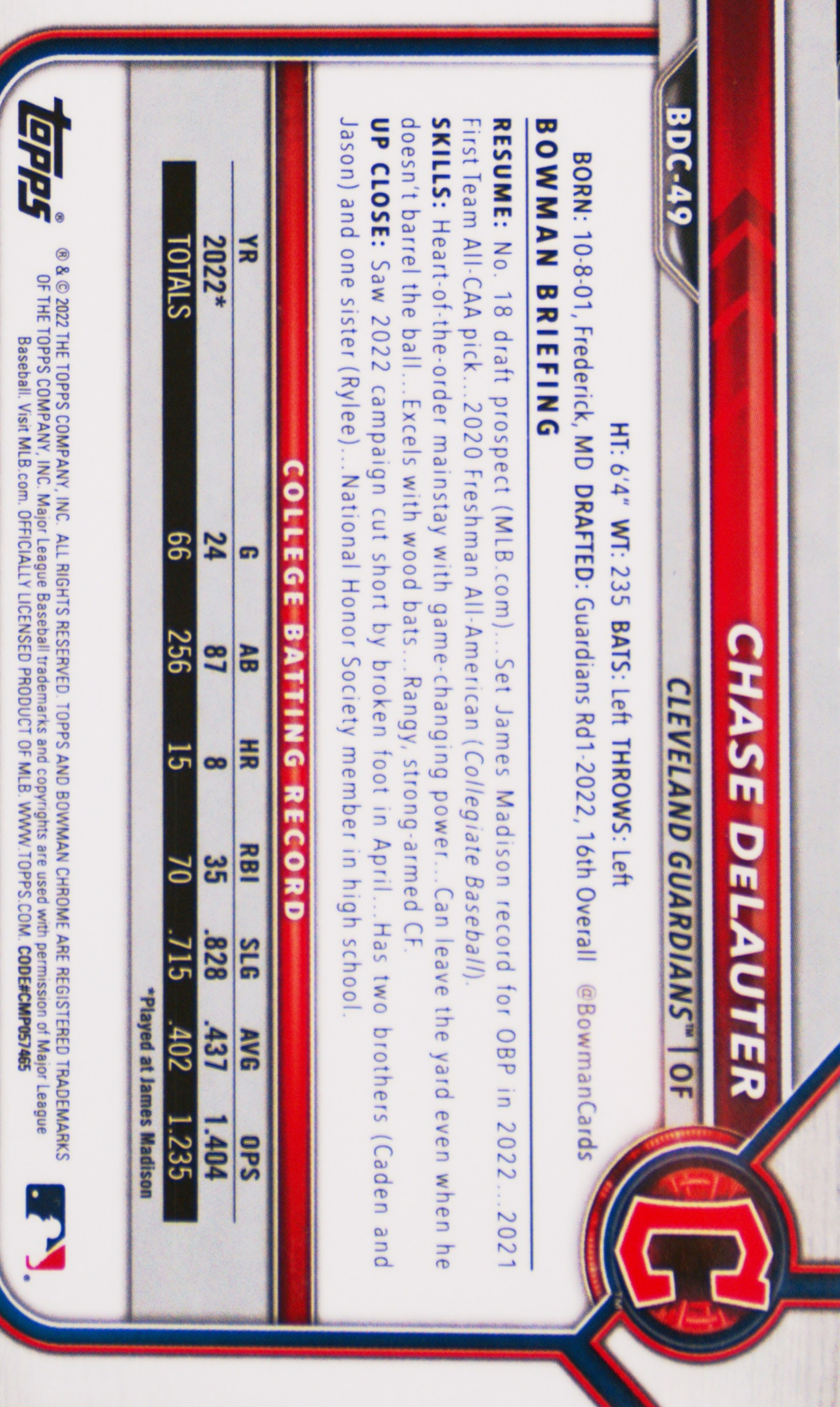 Chase De Lauter Cards: Values, Rookies | Collectibles.com