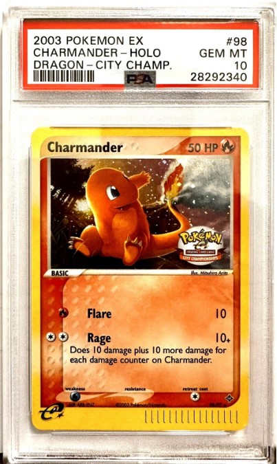2003 Pokémon EX Dragon Charmander Holo #98/97