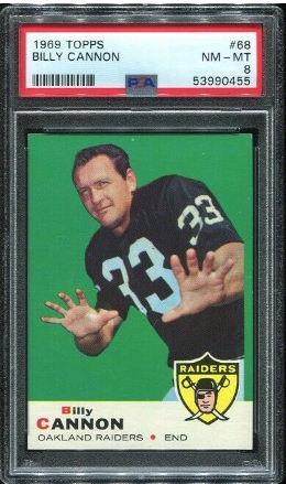 1969 Topps Billy Cannon #68