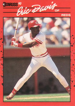 Eric Davis #44 OF Reds #260 Topps 1990 Baseball Card