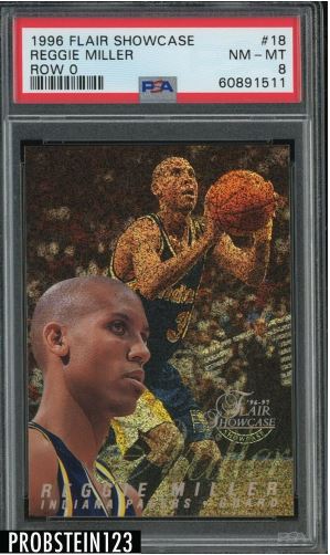 1996 Flair Showcase Reggie Miller Row 0 #18
