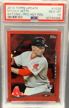 2014 Topps Update Mookie Betts Red Hot Foil # US26 