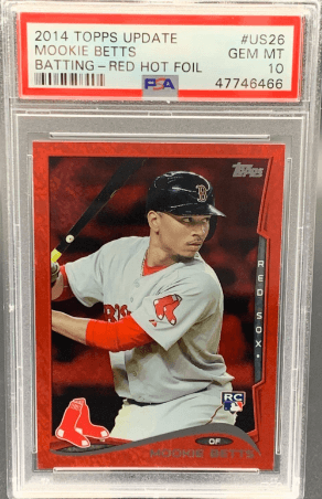 Mookie Betts 2022 Topps Update All-Star Jersey Autograph Card #ASSC-MB  PSA/DNA 10 (Red)