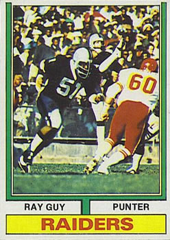 Ray Guy Topps Football Card #310 Oakland Raiders Hall of Fame Punter - NM