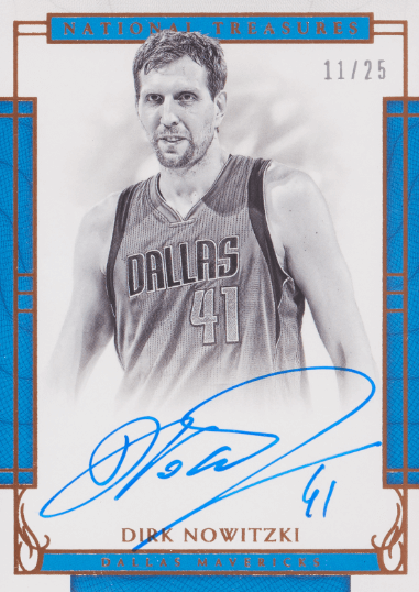 2016 National Treasures Dirk Nowitzki Signatures Bronze (11/25)