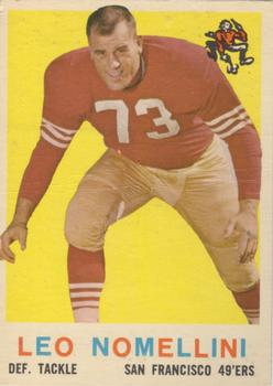 1955 49ers Team Issue Football Card - Leo Nomellini