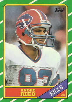 Andre Reed Buffalo Bills Autograph 1989 Topps #52 Signed NFL Card 16J