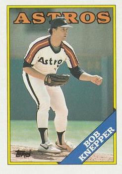 1983 Houston Astros Bob Knepper #39 Game Issued Orange Rainbow