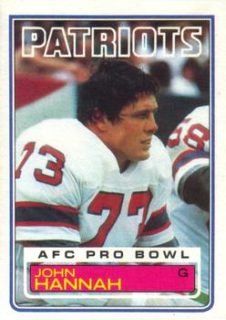 1986 Topps John Hannah Patriots Football Card #36 at 's