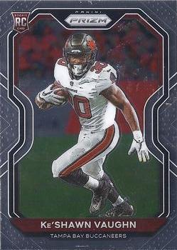 2020 Panini Prizm Ke’Shawn Vaughn Premier silver jersey rookie card Buccs