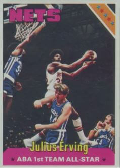 1975 Topps Basketball All-Star Julius Erving #300 - $25,200