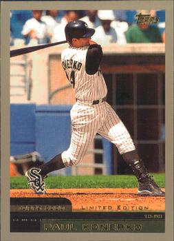 Paul Konerko player worn jersey patch baseball card (Chicago White Sox)  2003 Upper Deck Headliners #HLPK