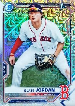 Blaze Jordan 2023 Topps Bowman Chrome Gold Mojo Refractor 49/75