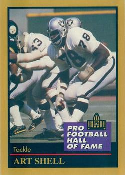 Art Shell 1990 NFL Pro Set Football 161 Los Angeles Raiders