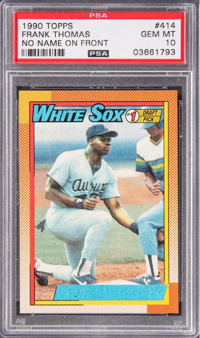 1990 Topps Frank Thomas No Name #414