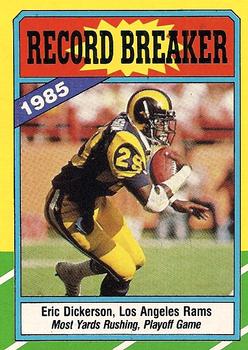 2022 Panini Score Eric Dickerson Los Angeles Rams #160 Football Card