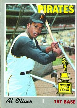 Al Oliver Autographed 1975 Topps Card #555 Pittsburgh Pirates SKU #168502