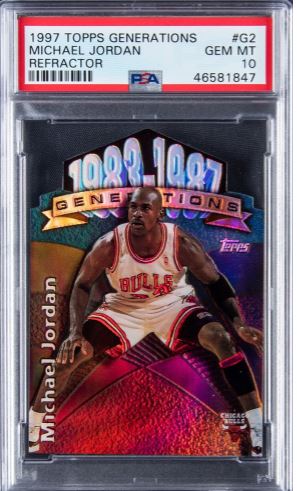 1997 Topps Generations Michael Jordan Refractor #G2
